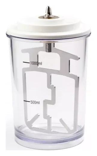 Denstar Склянка для вакуумного змішувача 1000 мл Vortex Vacuum Mixer DS-800 — Обладнання зуботехнічне