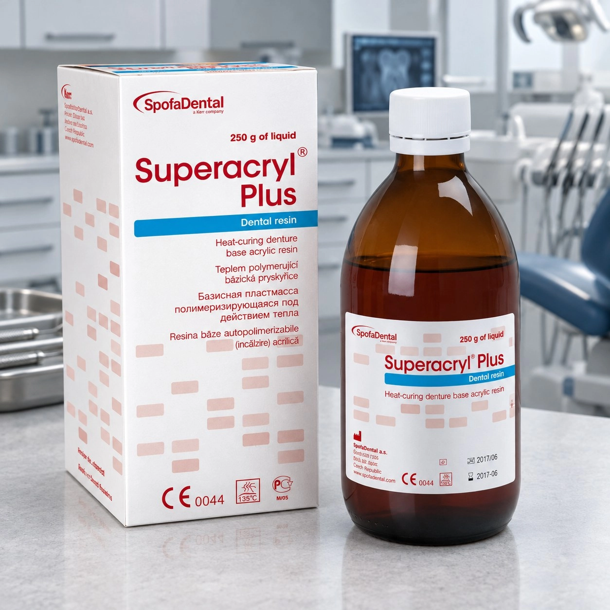 Spofa Dental Superacryl Plus (Суперакрил плюс) рідина 250 г — Матеріали зуботехнічні