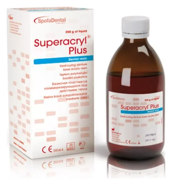 Spofa Dental Superacryl Plus (Суперакрил плюс) рідина 250 г — Матеріали зуботехнічні