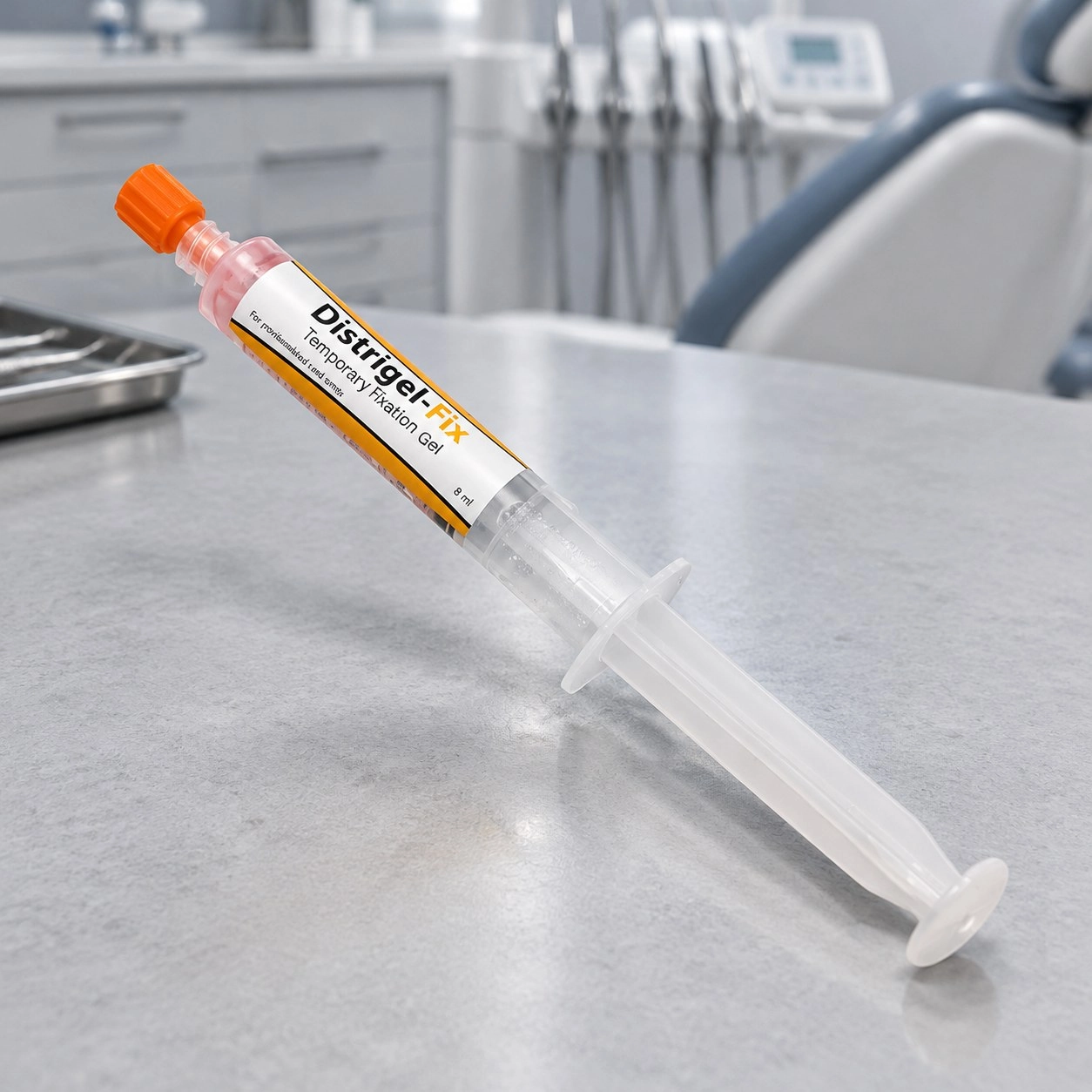 Distrident Plus Гель для тимчасової фіксації вінірів (Distrigel-Fix Temporary Fixation Gel) 8 мл — Матеріали ортопедичні