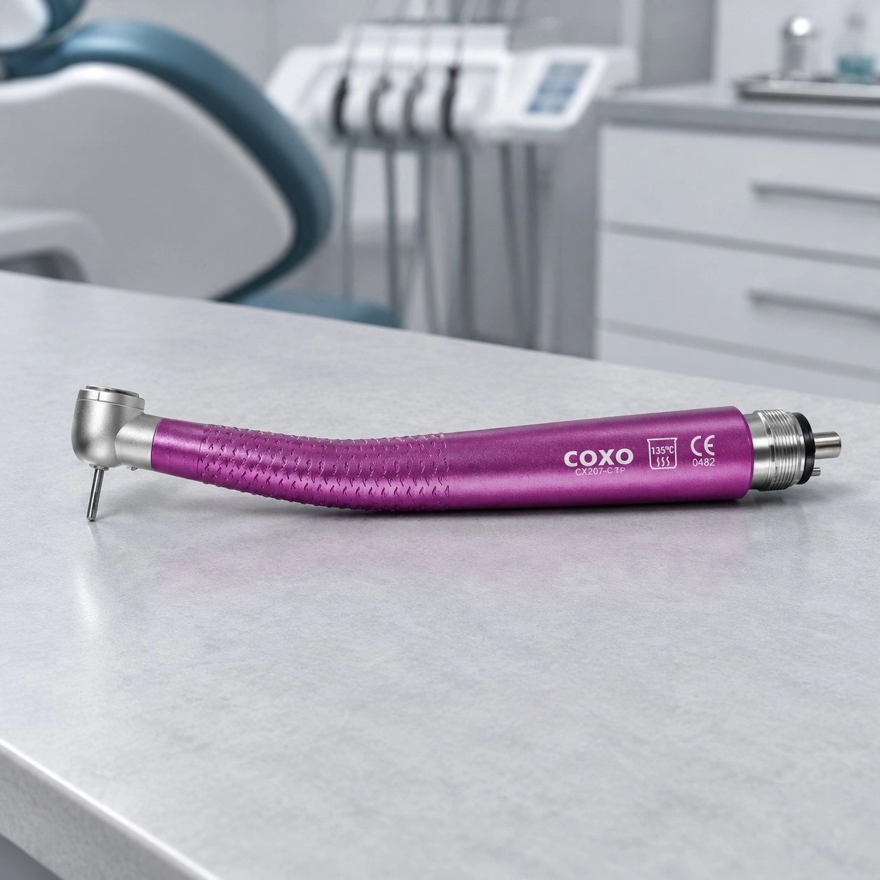 Наконечник турбінний COXO CX207-C ТP Пурпурний M4