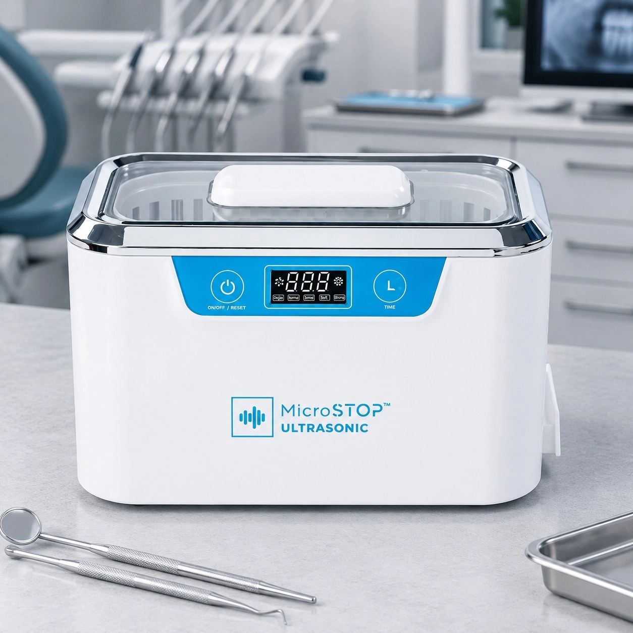 Ультразвукова мийка 0.8 л MicroSTOP MU-SMART — Обладнання для дезінфекції й стерилізації