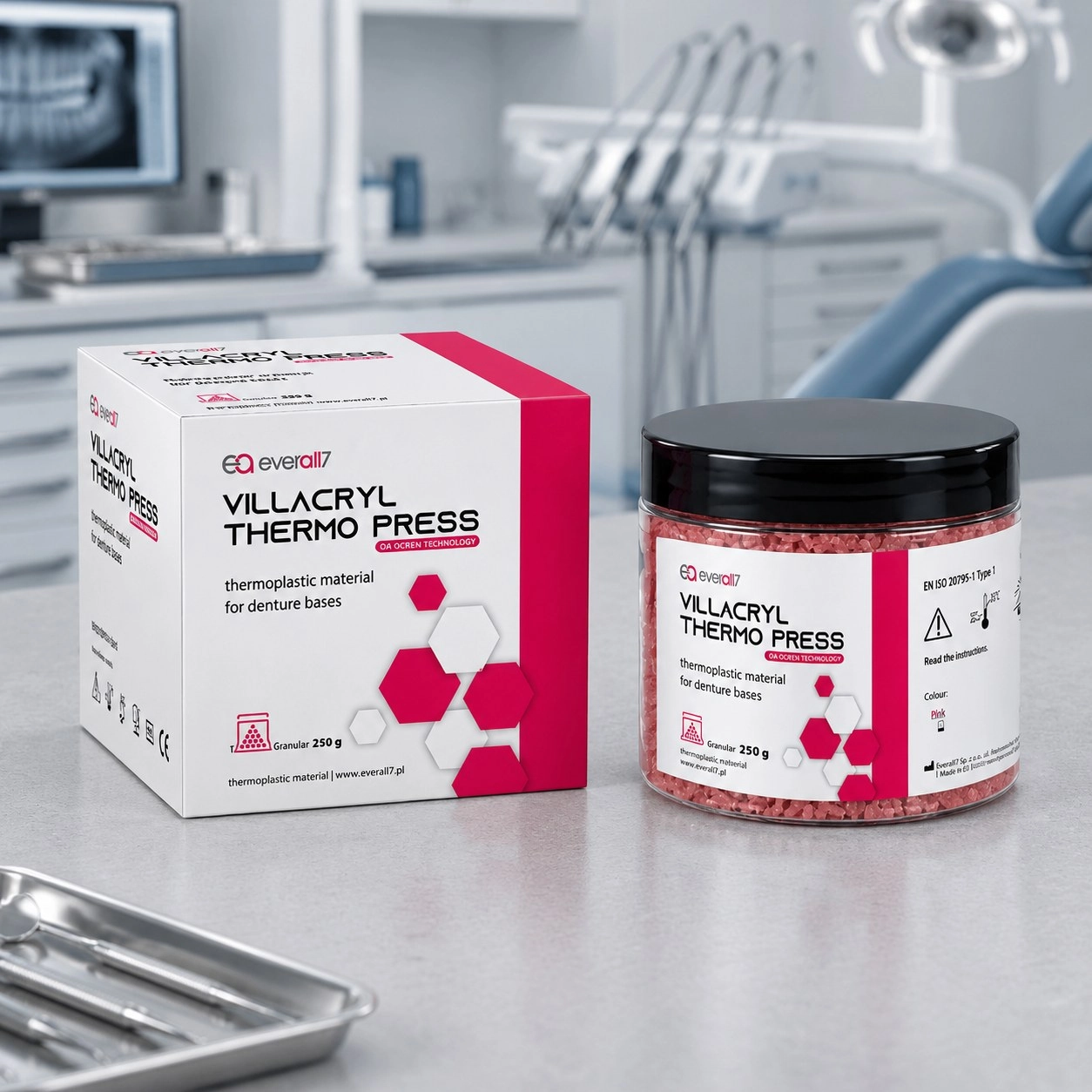 Zhermack Villacryl Thermo Press (Віллакріл Термо Прес) 250 г — Матеріали зуботехнічні