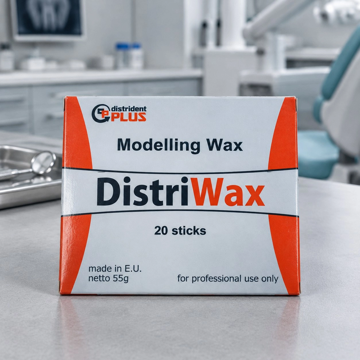 Distrident Plus Віск моделювальний (DistriWax Modelling Wax) бруски 55 г — Матеріали зуботехнічні