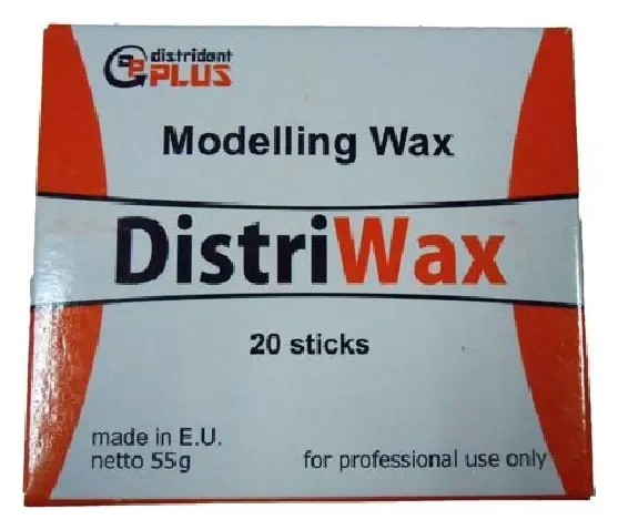 Distrident Plus Віск моделювальний (DistriWax Modelling Wax) бруски 55 г — Матеріали зуботехнічні