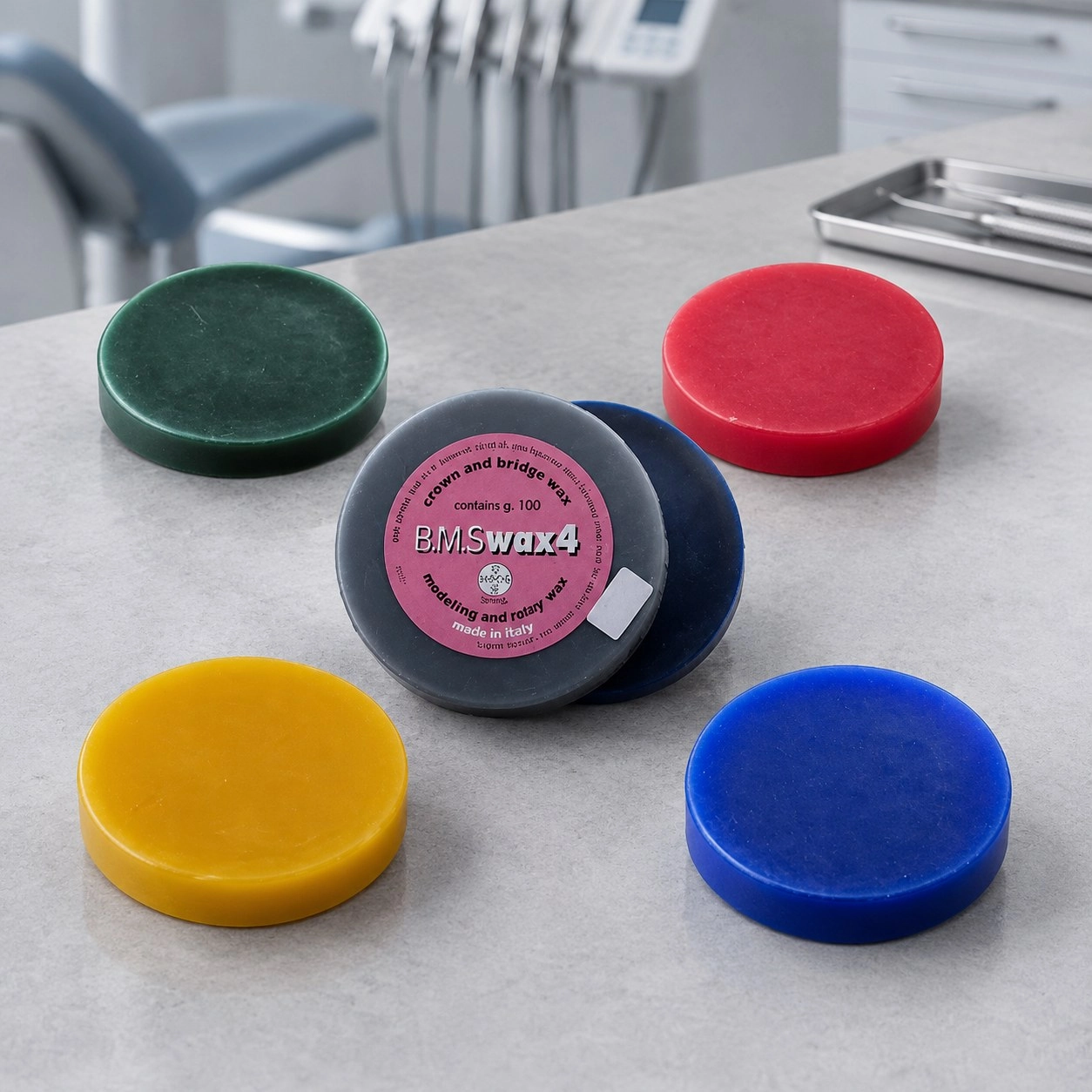BMS DENTAL Віск моделювальний універсальний BMS WAX №4 100 г — Матеріали зуботехнічні