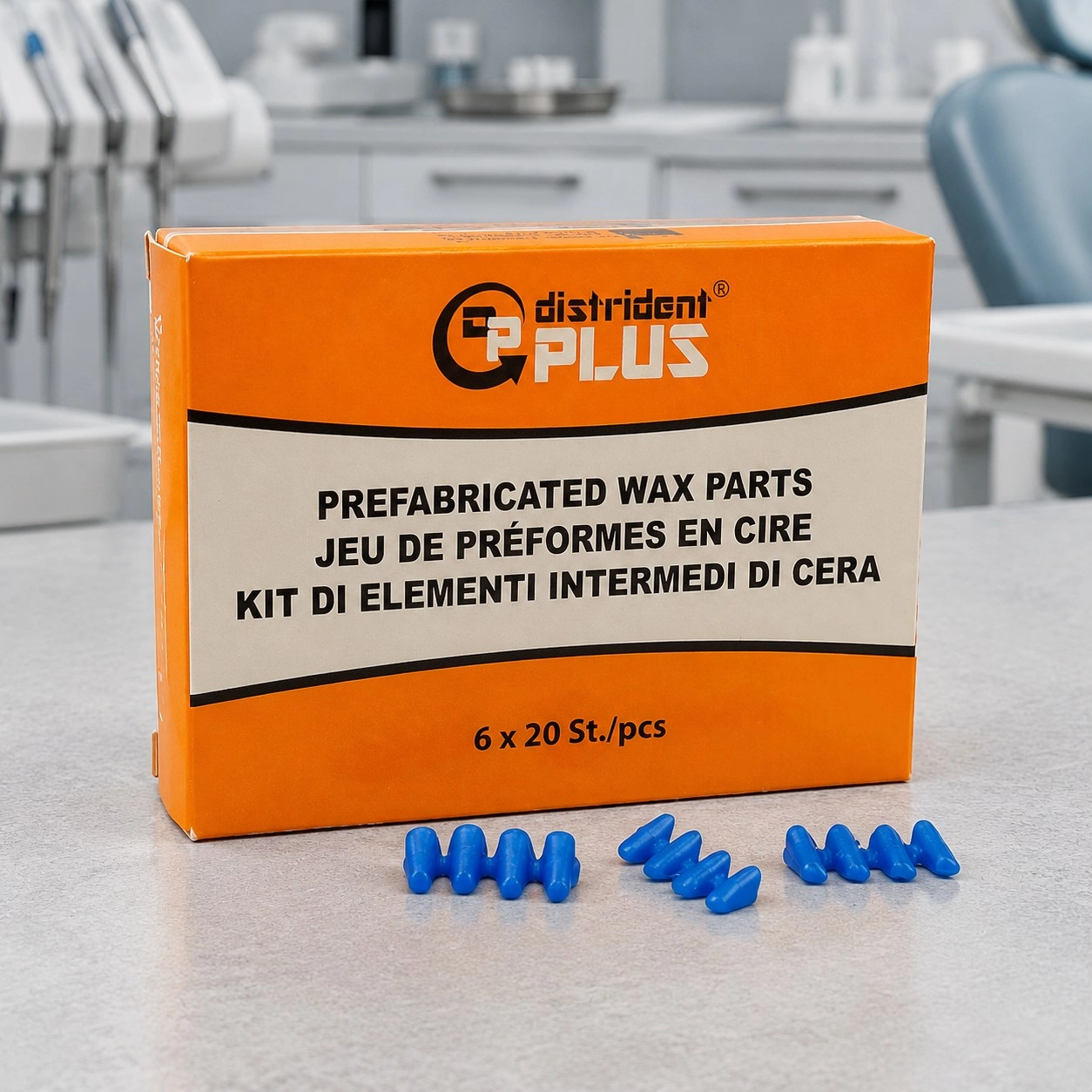Distrident Plus Воскові проміжки для металокераміки Distrident 6 х 20 шт — Матеріали зуботехнічні