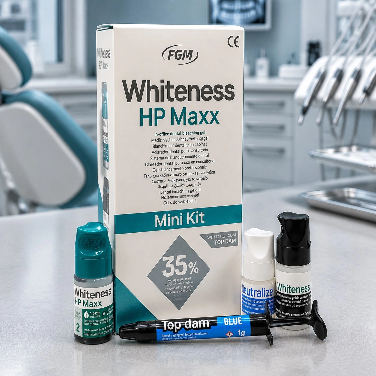 FGM Whiteness HP Maxx (Вайтенес АшПі) 35% 4 г + 2 г — Матеріали терапевтичні