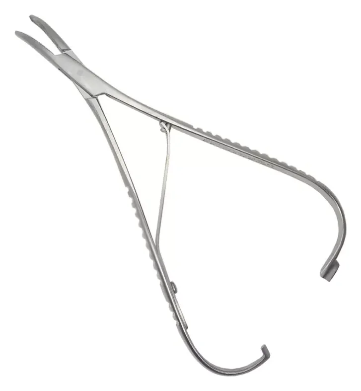Asim Instruments Щипці для установки еластичною лігатури Smaha вигнуті 14 см DE-1431 — Ортодонтичні інструменти