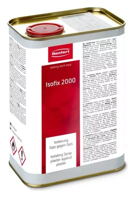 Renfert Рідина для ізоляції гіпс від гіпсу Ізофікс 2000 (Isofix) 1 л 17202000 — Матеріали зуботехнічні