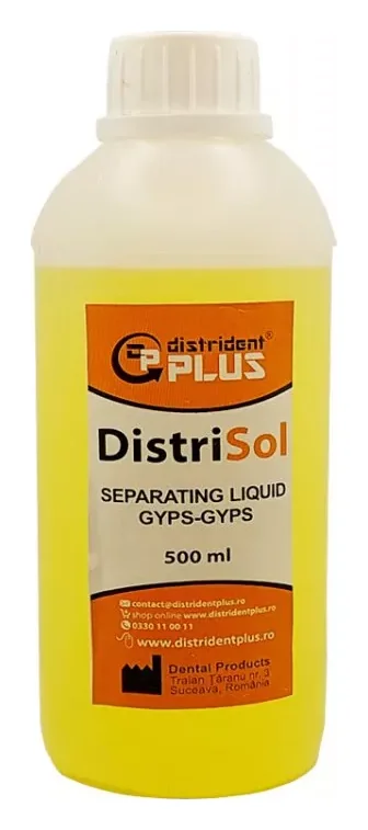 Distrident Plus Рідина для ізоляції гіпсу від гіпсу (DistriSol Separating Liquid Gyps Gyps) 500 мл — Матеріали зуботехнічні