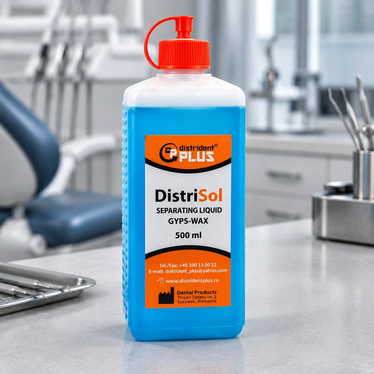 Distrident Plus Рідина для ізоляції гіпсу від воску (Distrisol Separating Liquid Gyps Wax) 500 мл — Матеріали зуботехнічні