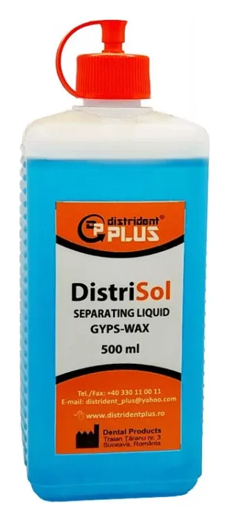 Distrident Plus Рідина для ізоляції гіпсу від воску (Distrisol Separating Liquid Gyps Wax) 500 мл — Матеріали зуботехнічні