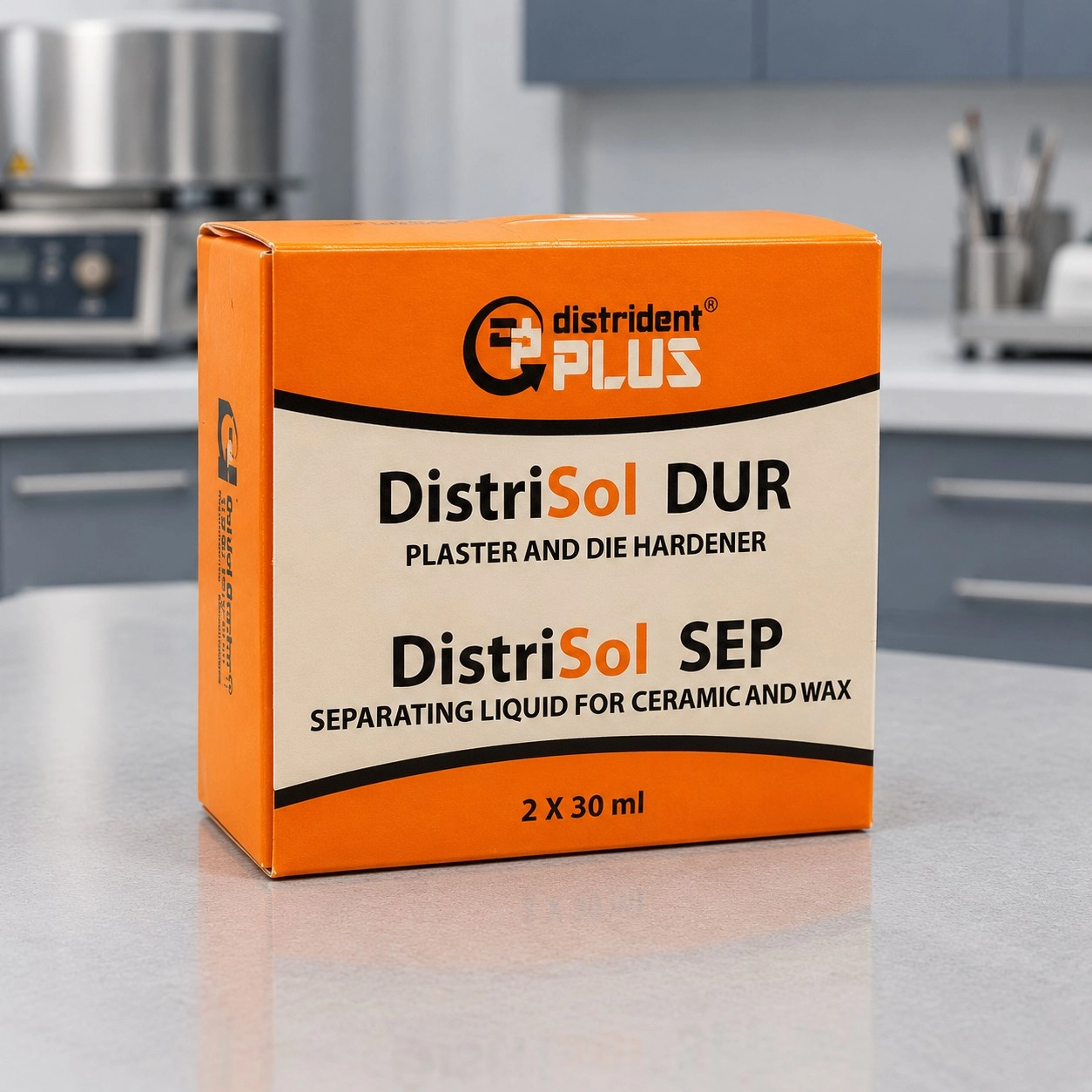 Distrident Plus Рідина для ізоляції кераміки від гіпсу (DistriSol Dur + Sep) 2 x 30 мл — Матеріали зуботехнічні