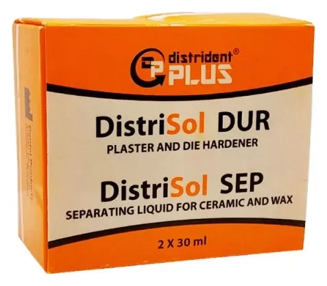 Distrident Plus Рідина для ізоляції кераміки від гіпсу (DistriSol Dur + Sep) 2 x 30 мл — Матеріали зуботехнічні