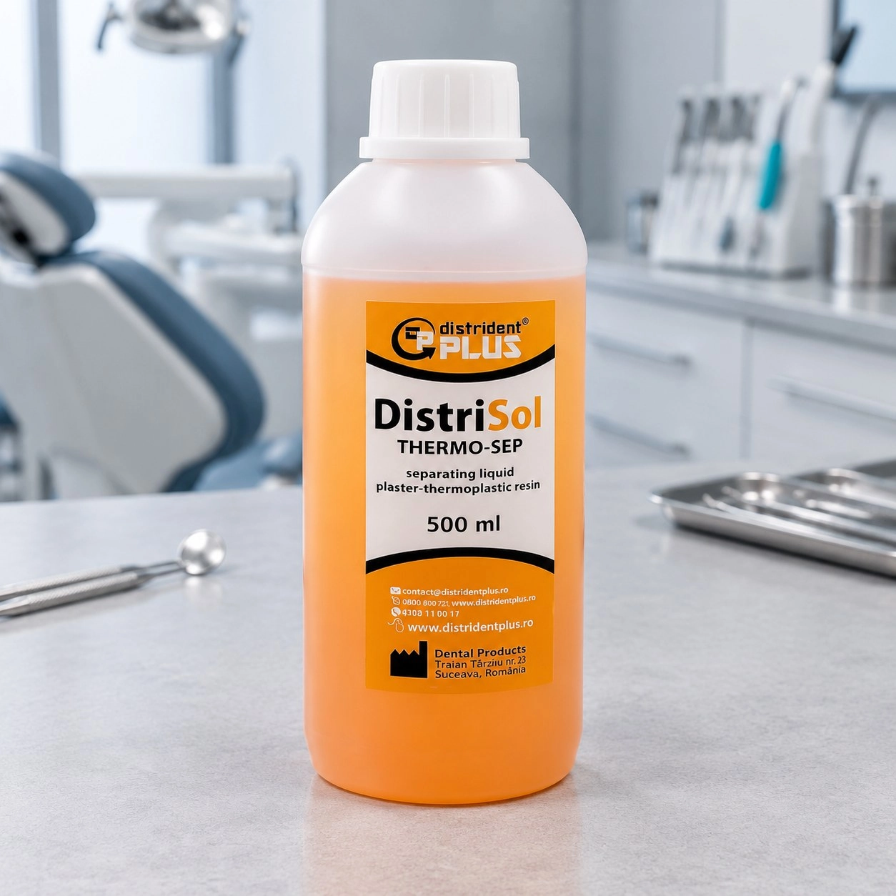 Distrident Plus Рідина для ізоляції термо-пластмаси від гіпсу (DistriSol Thermo Sep) 500 мл — Матеріали зуботехнічні
