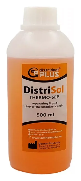 Distrident Plus Рідина для ізоляції термо-пластмаси від гіпсу (DistriSol Thermo Sep) 500 мл — Матеріали зуботехнічні